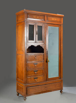 Kabinet af hardwood, 1900-tallet