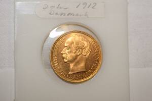 Guldmynt Danmark 1912, 20kr 