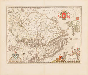 Karta Uppland Blaeu ca 1660