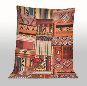Persisk Patchwork kelim, 280 x 195 cm