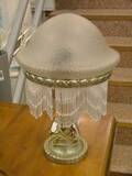 Bordslampa, glasnysilver
