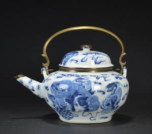 Tekande af porcelæn, Kina, 18001900-tallet