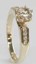 Brillantring, ca. 1.00 ct.