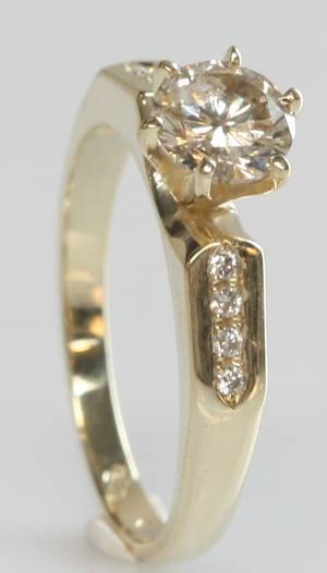 Brillantring, ca. 1.00 ct.