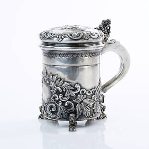 Stop barockstil silver