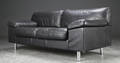 Dansk møbelproducent. 2½-pers. sofa, sort læder