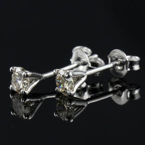 Par brillant ørestikker ca. 0.52 ct.