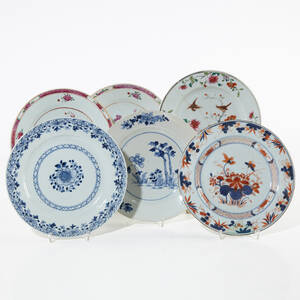 Tallrikar Kina 1700-tal Famille rose