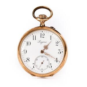 Longines herrfickur i 18 k guld 