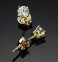 Diamant ørestikker, ca. 0.50 ct