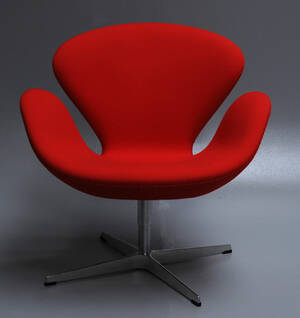 Arne Jacobsen. Lounge hvilestol. Svanen - model 3322. Brown Label fra år 2015 
