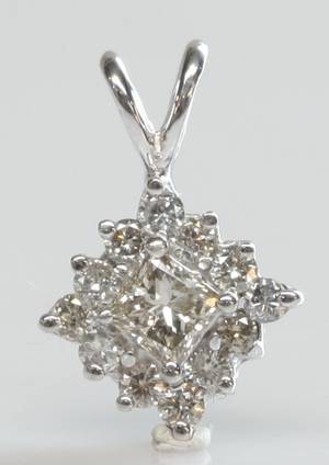 Brillantvedhæng, ca. 0.68 ct.
