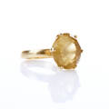 Ring 18 k guld citrin 