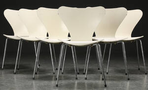 Arne Jacobsen. Syv Syver-stole, model 3107 7