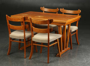 Bord samt fire stole, 1950erne, dansk møbelproducent 5