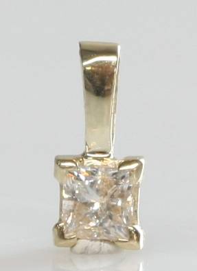 Brillantvedhæng, ca. 0.22 ct.