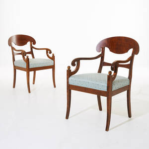 Karmstolar Karl Johan-stil