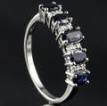 Safir og diamant alliancering.