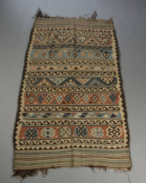 Kelimtæppe, 201 x 120 cm