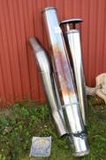 Kaminrör diam 18 cm, L 145 cm  110 cm