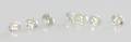 Syv uindfattede brillanter på ialt ca. 1.38 ct. 7