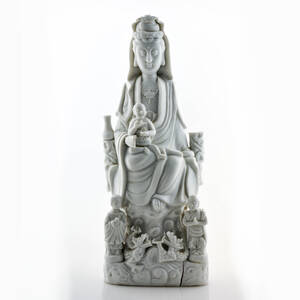 Figurin blanc de chine Qianlong 1736-1795