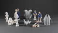 Samling porc. figurer 10