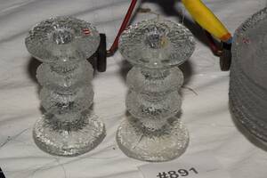 2 st ljusstakar Iittala, H 12 cm
