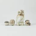 Skulpturer, 4 st. Ugglor