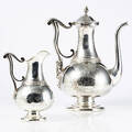 Kaffekanna gräddkanna silver