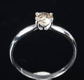 Solitairering, 14 kt hvidguld,  0.70 ct.