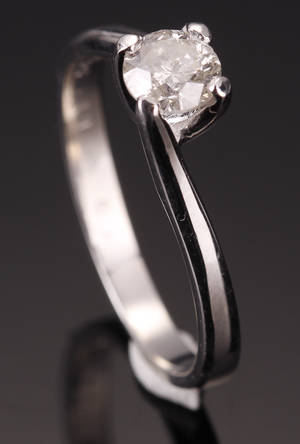 Diamantring, ca. 0.56 ct.
