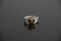 Ring, silver samt guld