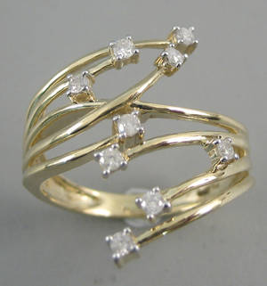 Diamantring. Ca. 0.27 ct