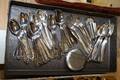 Kaffeskedar nysilver m m