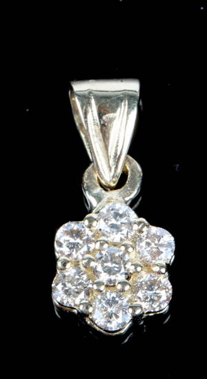 Brillantvedhæng, 14 kt guld, 0.21 ct