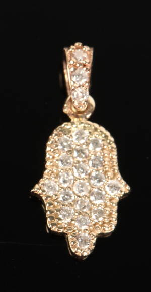 Brillant vedhæng, 14 kt guld, 0.18 ct.