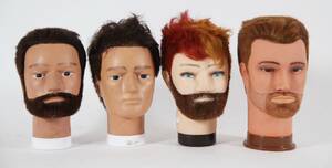 Övningshuvuden till frisörutbilning