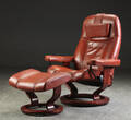Ekornes, Norge. Stressless lænestol med skammel 2