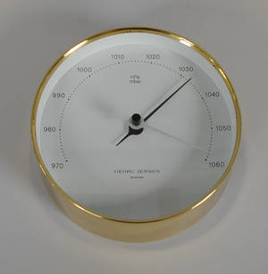 Georg Jensen, design Henning Koppel, barometrar, 5st