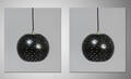 2 pendler, sorte  sølv, model Peppercorn 2