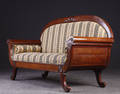 Empireform sofa af mahogni, ca. år 1900