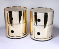 Anna Castelli Ferrieri for Kartell. Componibili. To borde, model 4966, guld 2