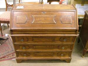 Sekretär, betsad furu