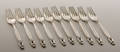 Georg Jensen. KongeAcorn. 10 middagsgafler. 10