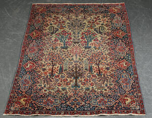Persisk Tabriz tæppe, 188 x 135 cm.