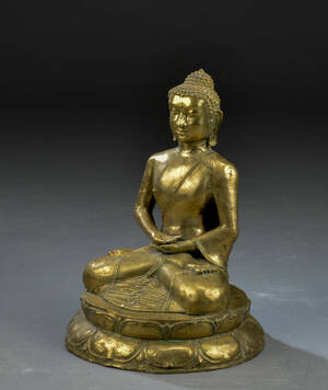 Buddha af bronze, 19002000-tallet