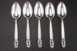 Georg Jensen. KongeAcorn. Fem middagsskeer 5