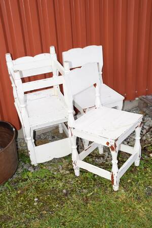 Allmogestolar 4 st, H 80 cm