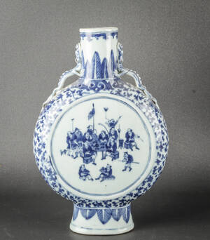 Kinesisk moonvase af porcelæn Denne vare er sat til omsalg under nyt varenummer 4764774